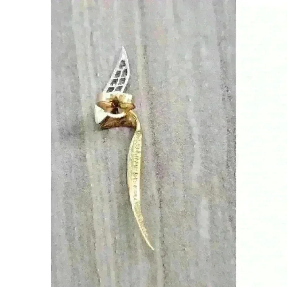 Tiffany & Co Paloma Picasso 18kt Gold Vintage Chrysalis Diamond Earrings - Picture 11 of 12